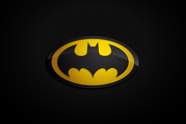 Logo Batman sur fond noir