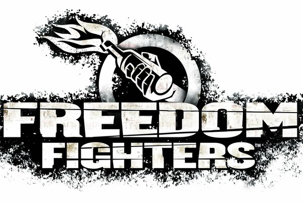 Das Logo der Freiheitskämpfer-Bewegung in Form einer Hand, die einen Molotowcocktail hält