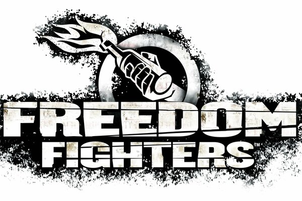 The logo of the Freedom fighters movement in the form of a hand holding a Molotov cocktail