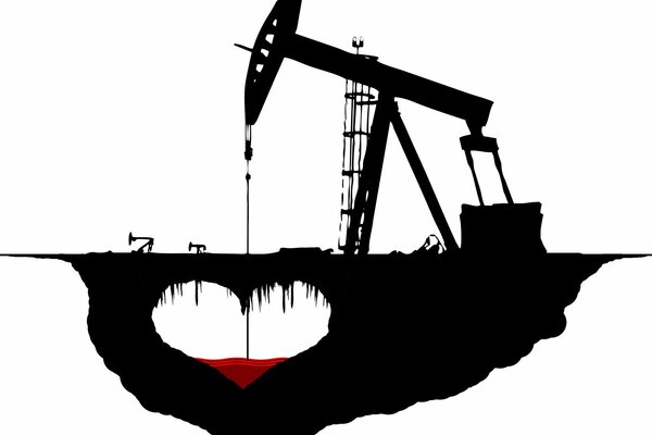 Image vectorielle de la plate-forme minière de pétrole