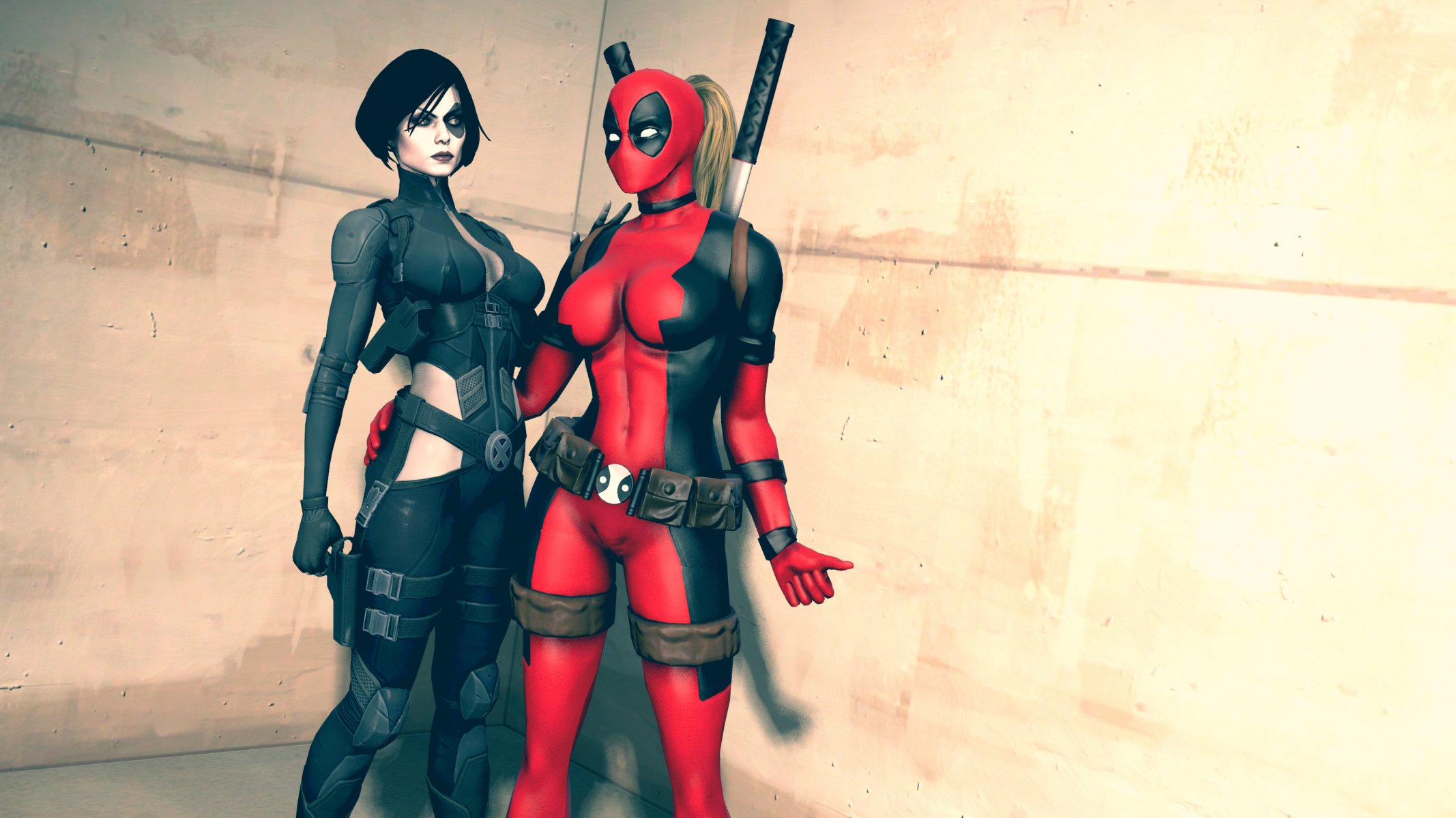 lady deadpool comics domino neena thurman mädchen kostüme