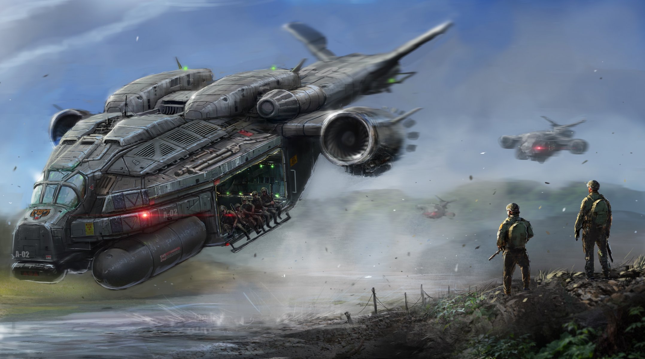 art ships transportation war men special forces weapon flight