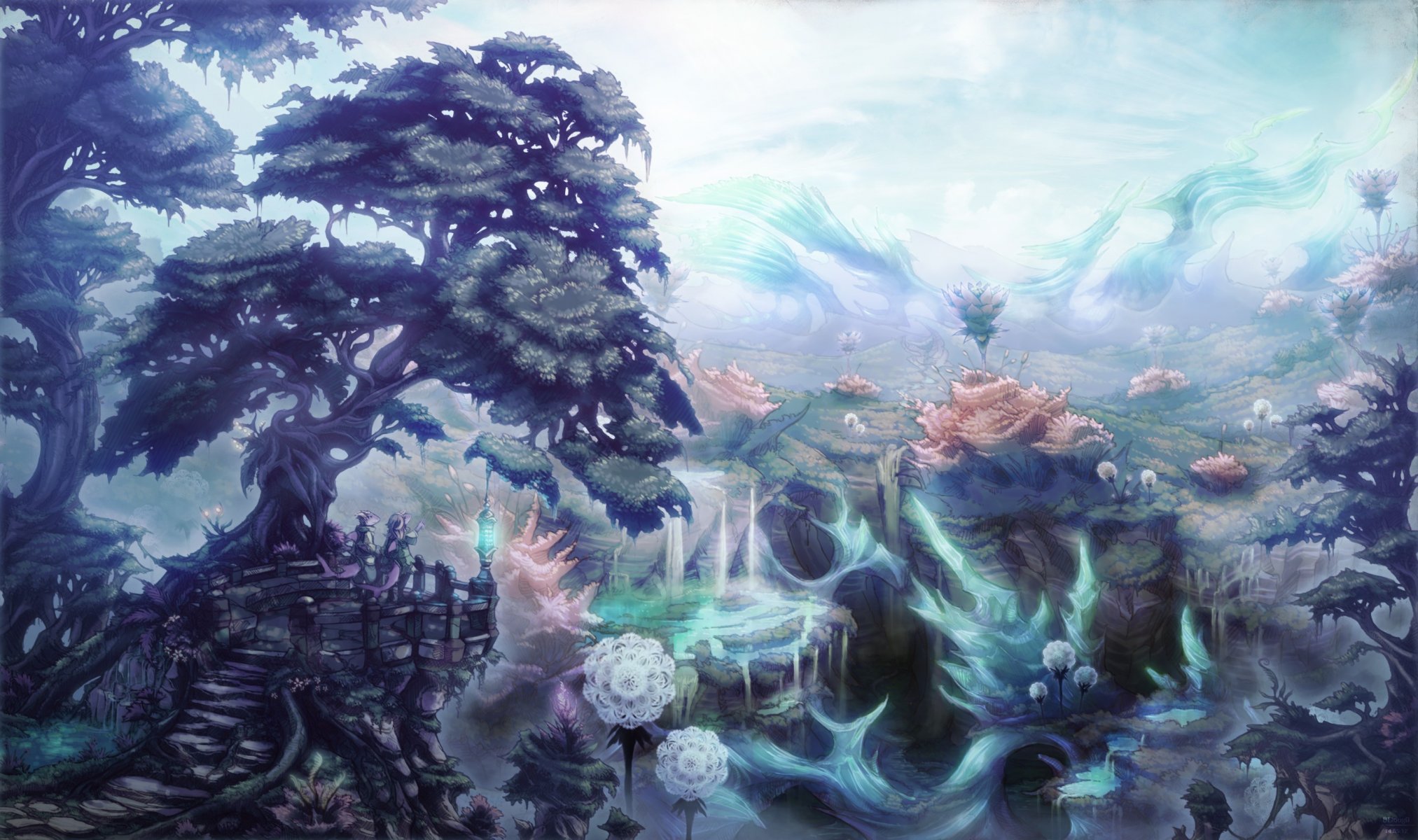 art fantasy world tree being plant