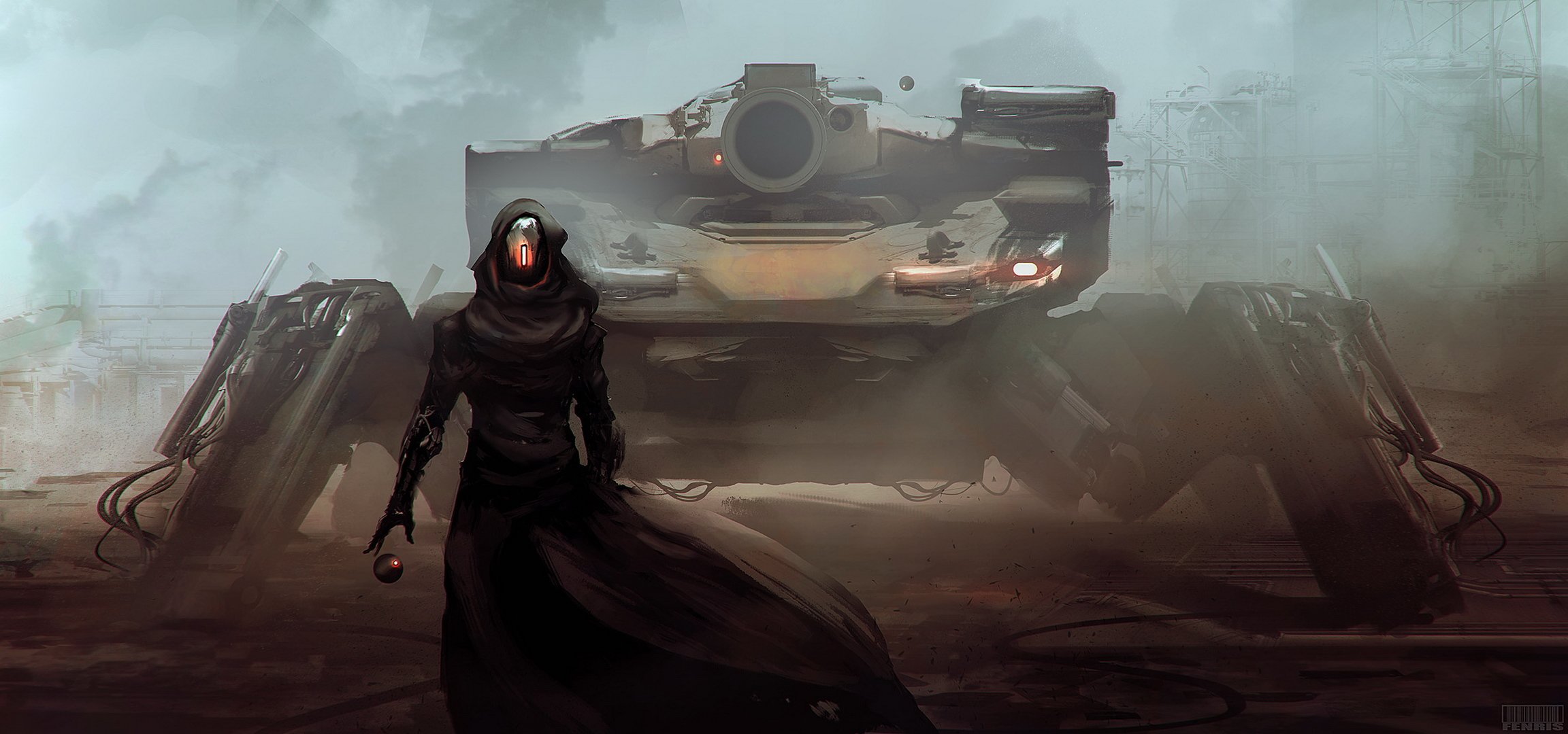 tank robots fiction sci-fi art