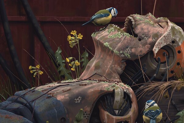 Pintura del artista Simon Stahlenhag