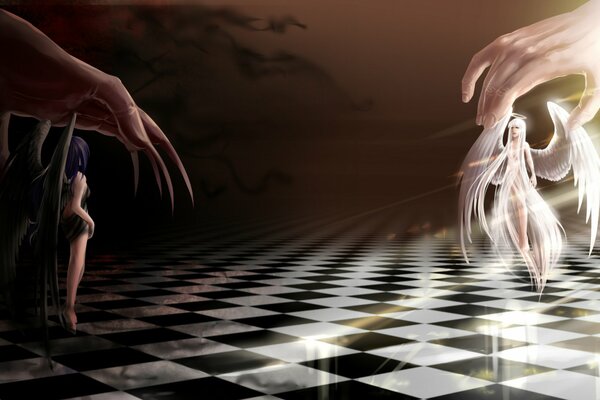 Ангел и демон на шахматной доске