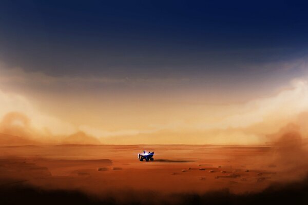 Rover nel deserto. Esplorazione della superficie