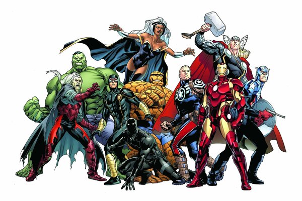 Todos los superhéroes en una sola imagen