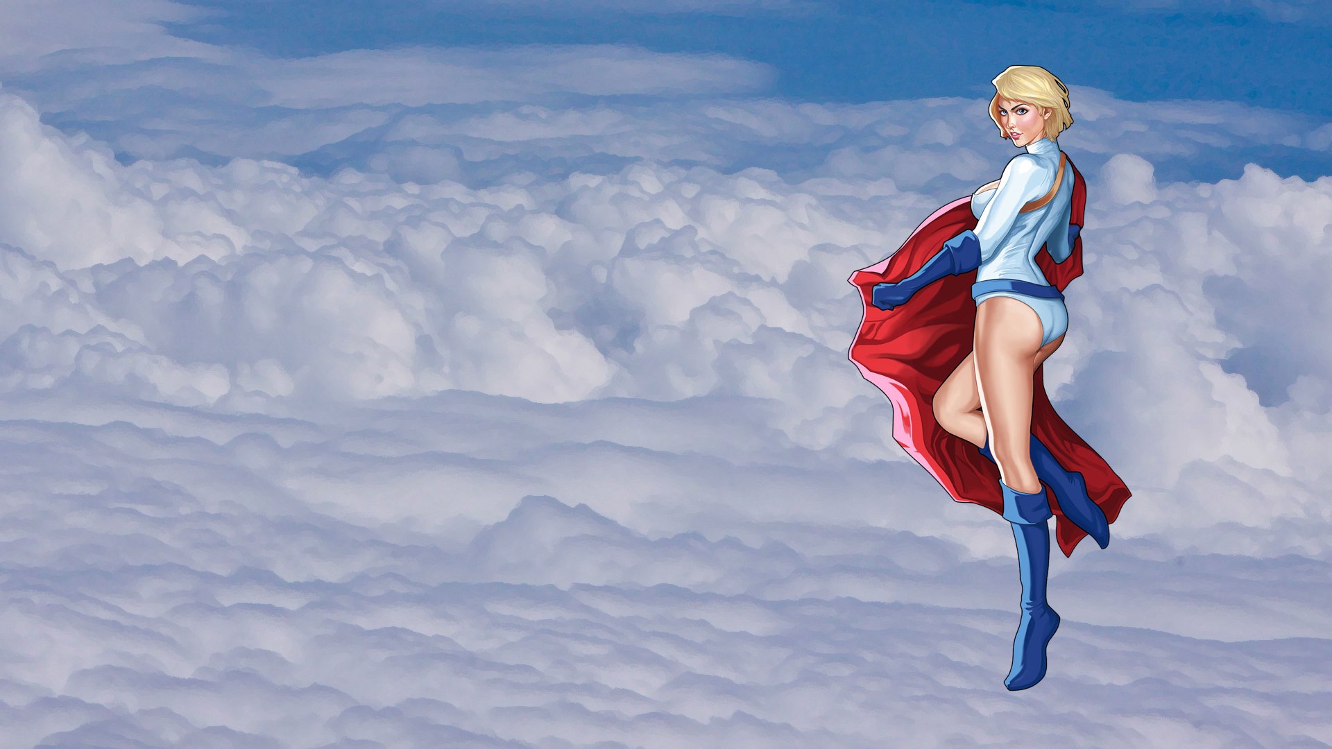 power girl dc comics kara zor-l karen starr girl comics heroine cloud