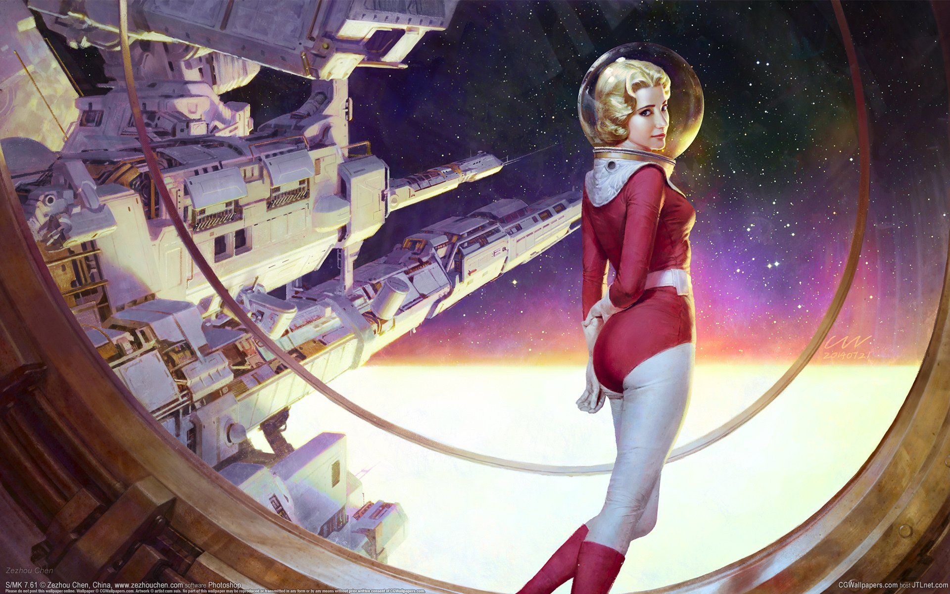 zezhou chen ragazza stazione spaziale spazio