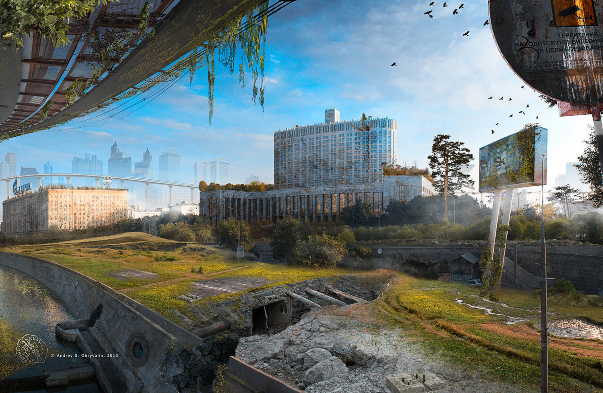 kolkovo-st.petersburg ii moscow ruin wasteland town apocalypse