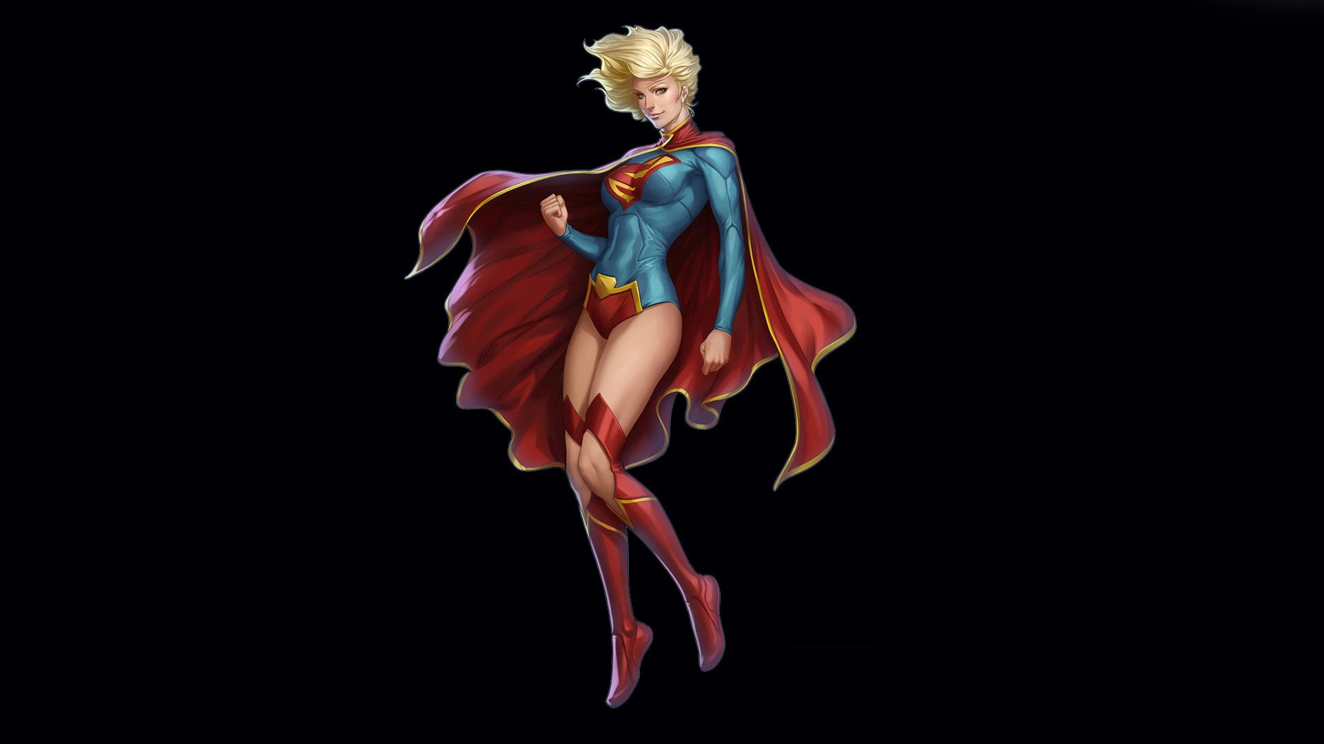 dc comics supergirl cara zor-el traje capa mirada