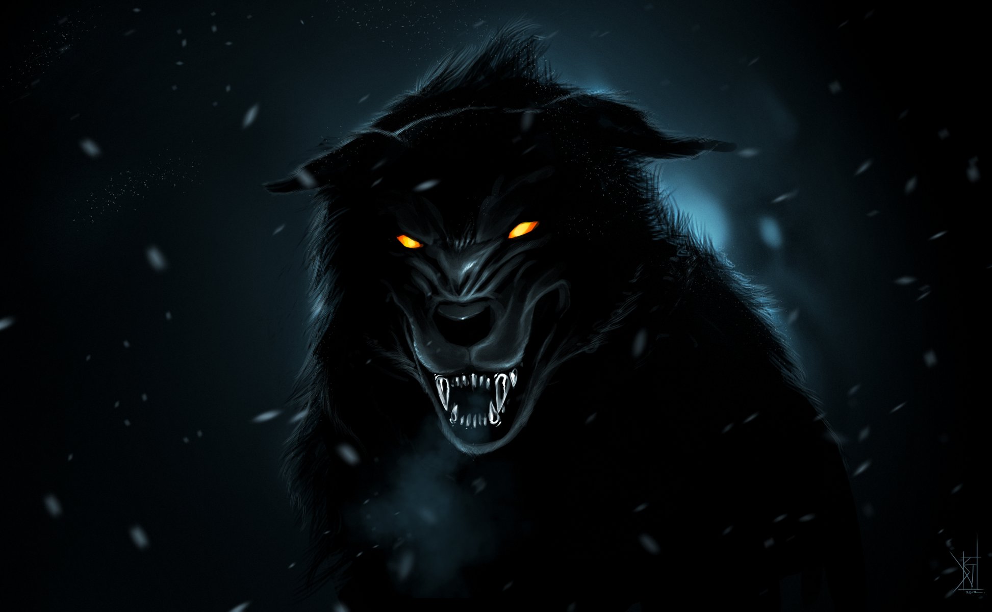 lobo negro por therisingsoul arte depredador sonrisa colmillos