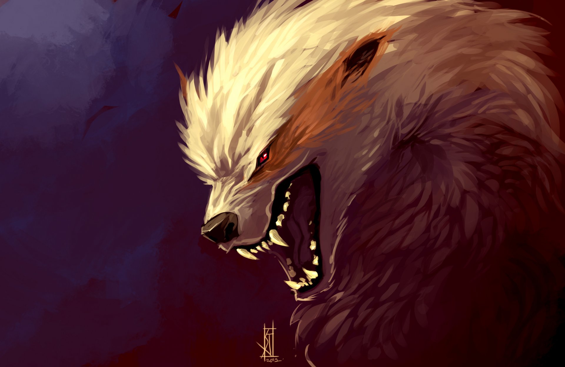 arcanine by therisingsoul art predator grin fang