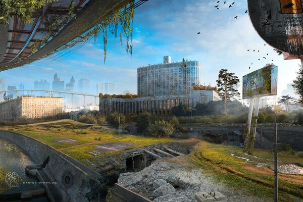 Destrucción de edificios de San Petersburgo