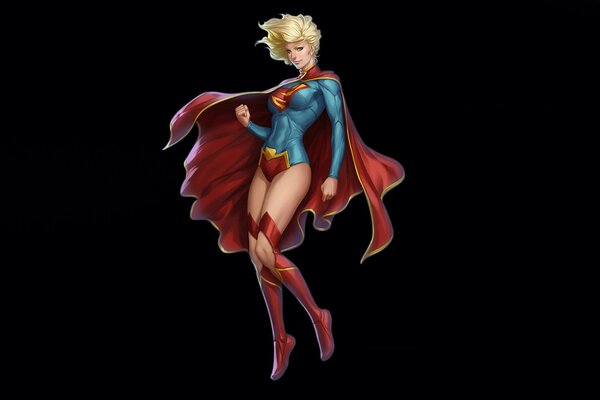 Supergirl en costume de sauveteur