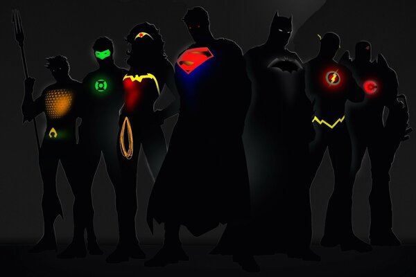 Lueur et Flash de super-héros