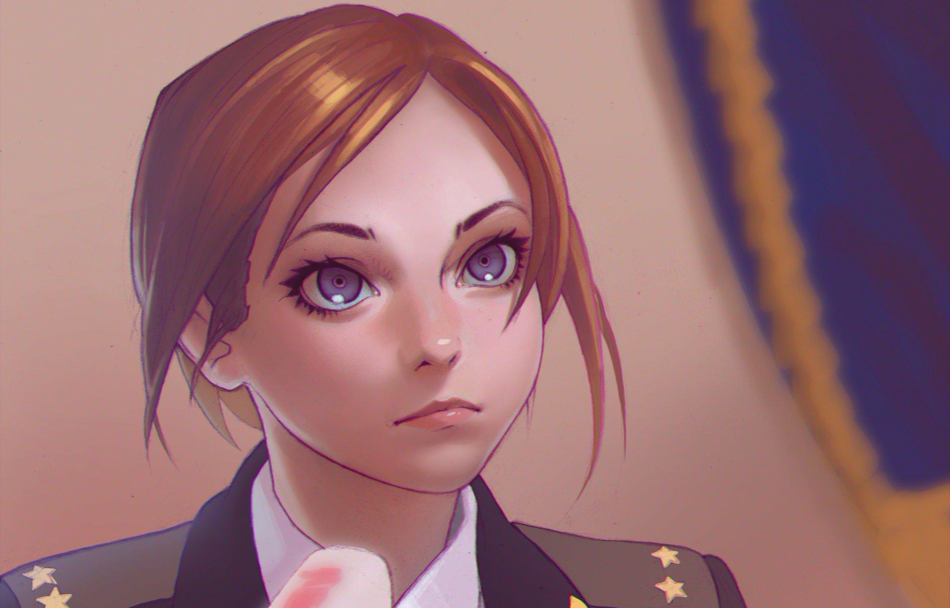 natalia poklonskaya fille procureur microphone dessin portrait