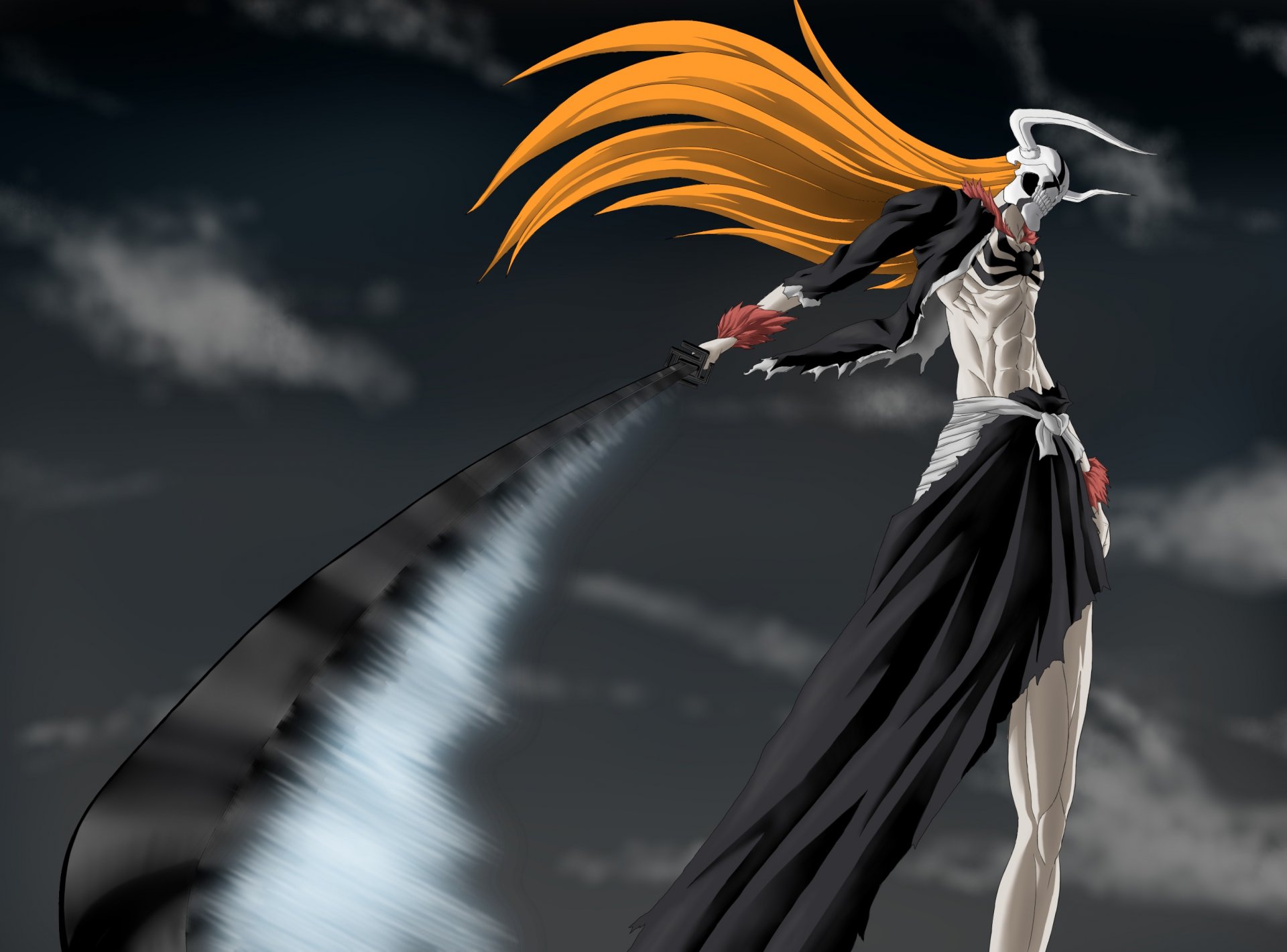 bleach miecz pusty fala broń ichigo