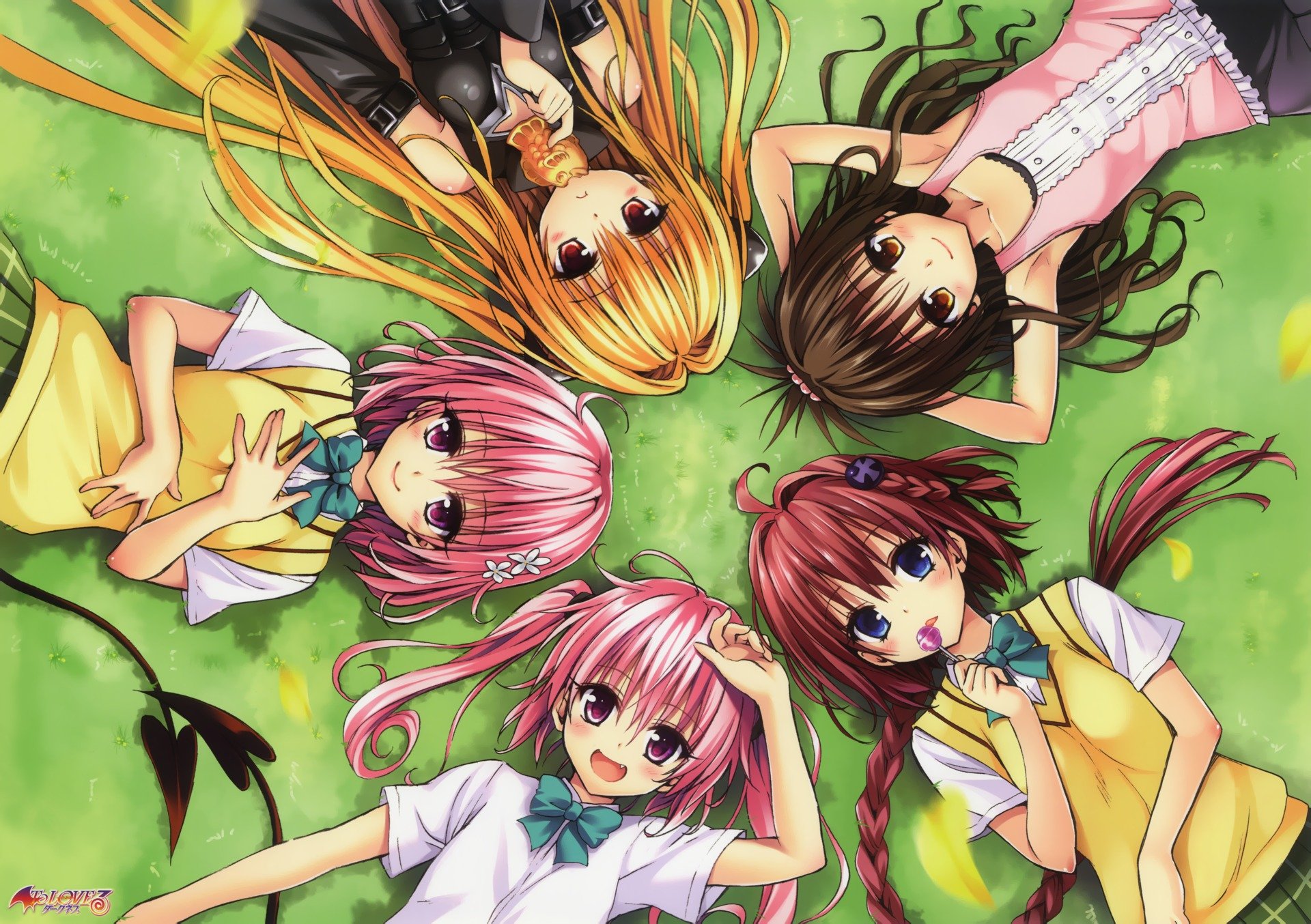 arte yabuki kentarou anime amar ru amar ru oscuridad problemas de amor chicas momo velia deviluke momo velia deviluke nana asta deviluke nana asta deviluke oscuridad dorada oscuridad dorada kurosaki mea kurosaki mia yuki mikan yuki mikan mentira hierba