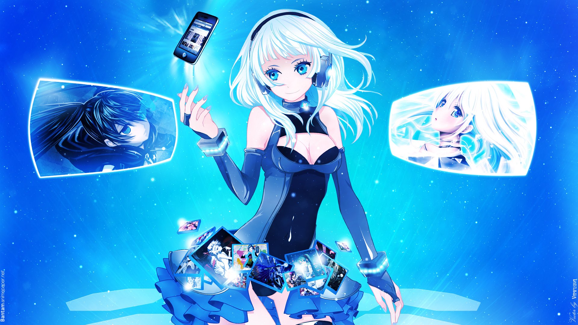 anime ragazza cuffie aiphon immagini