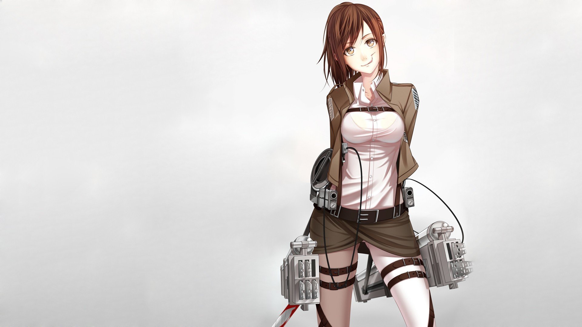 art sorano girl sasha browse view smile blade blood men shingeki no kyojin