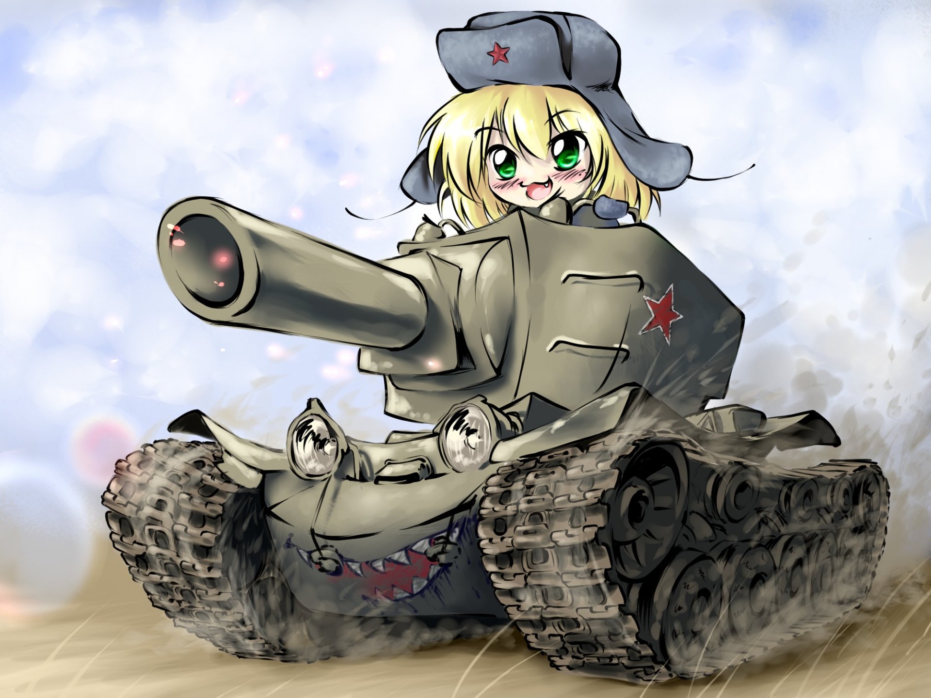 art fille chibi kv-2 réservoir