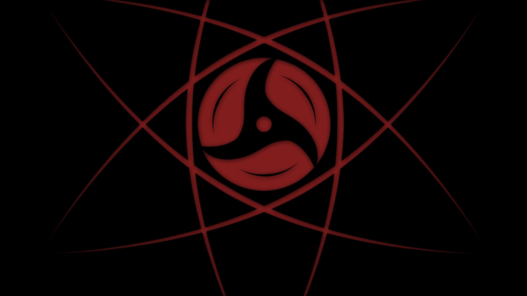 anime naruto sharingan black background