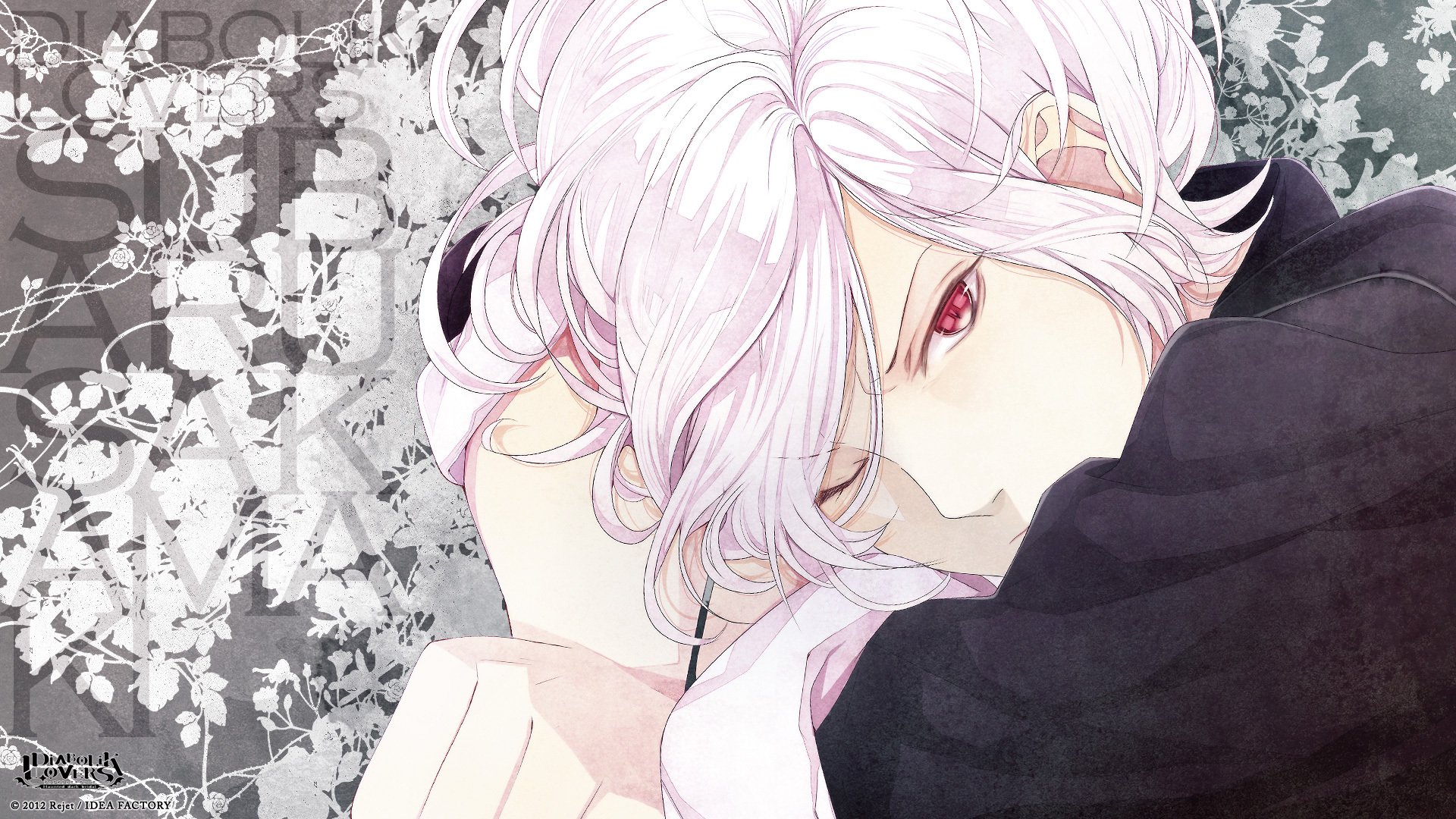 diabolik lovers sakama subaru guy red eyes albino