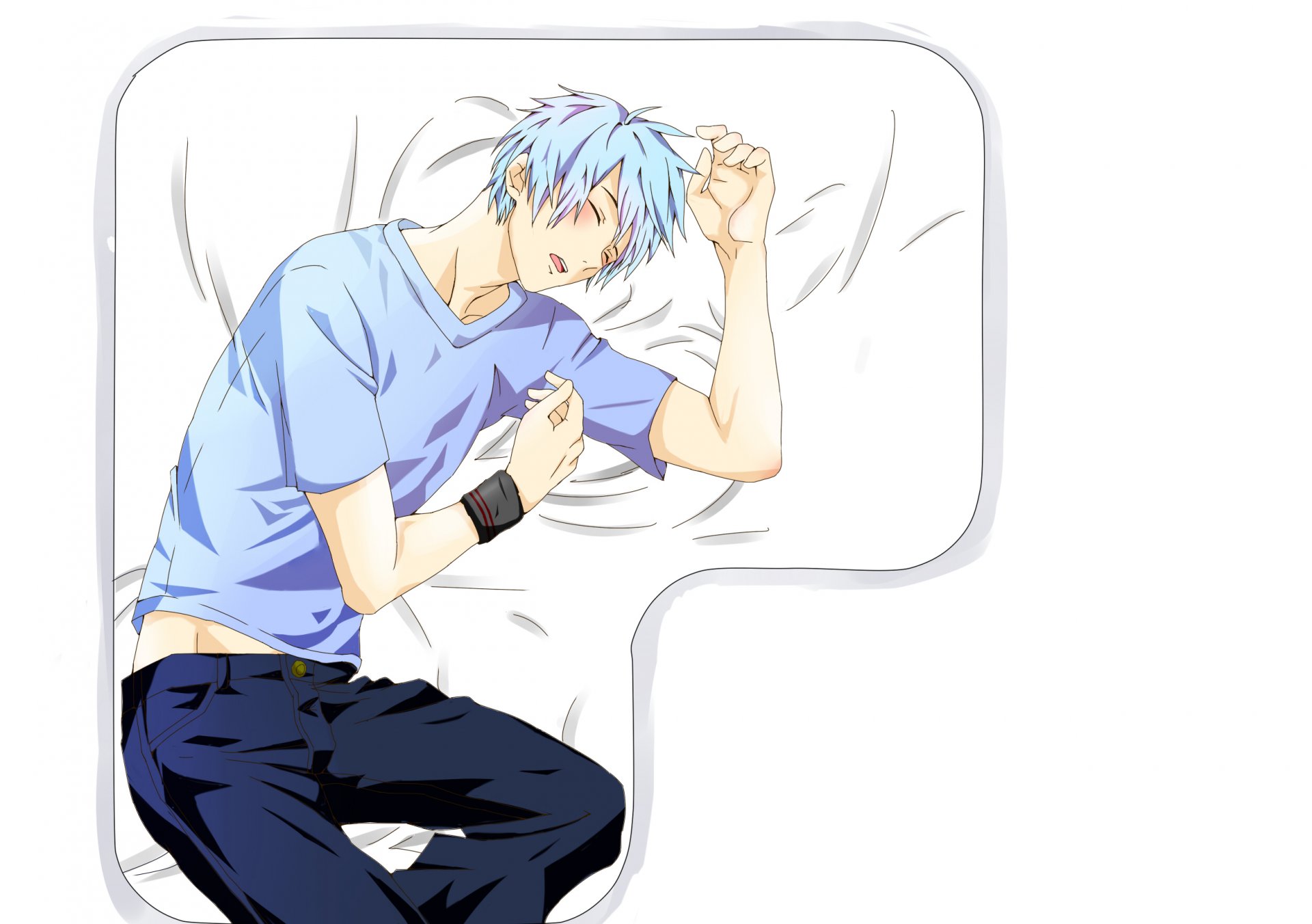 no kuroko no basket basketball kuroko kuroko tetsuya guy sleeping sleep