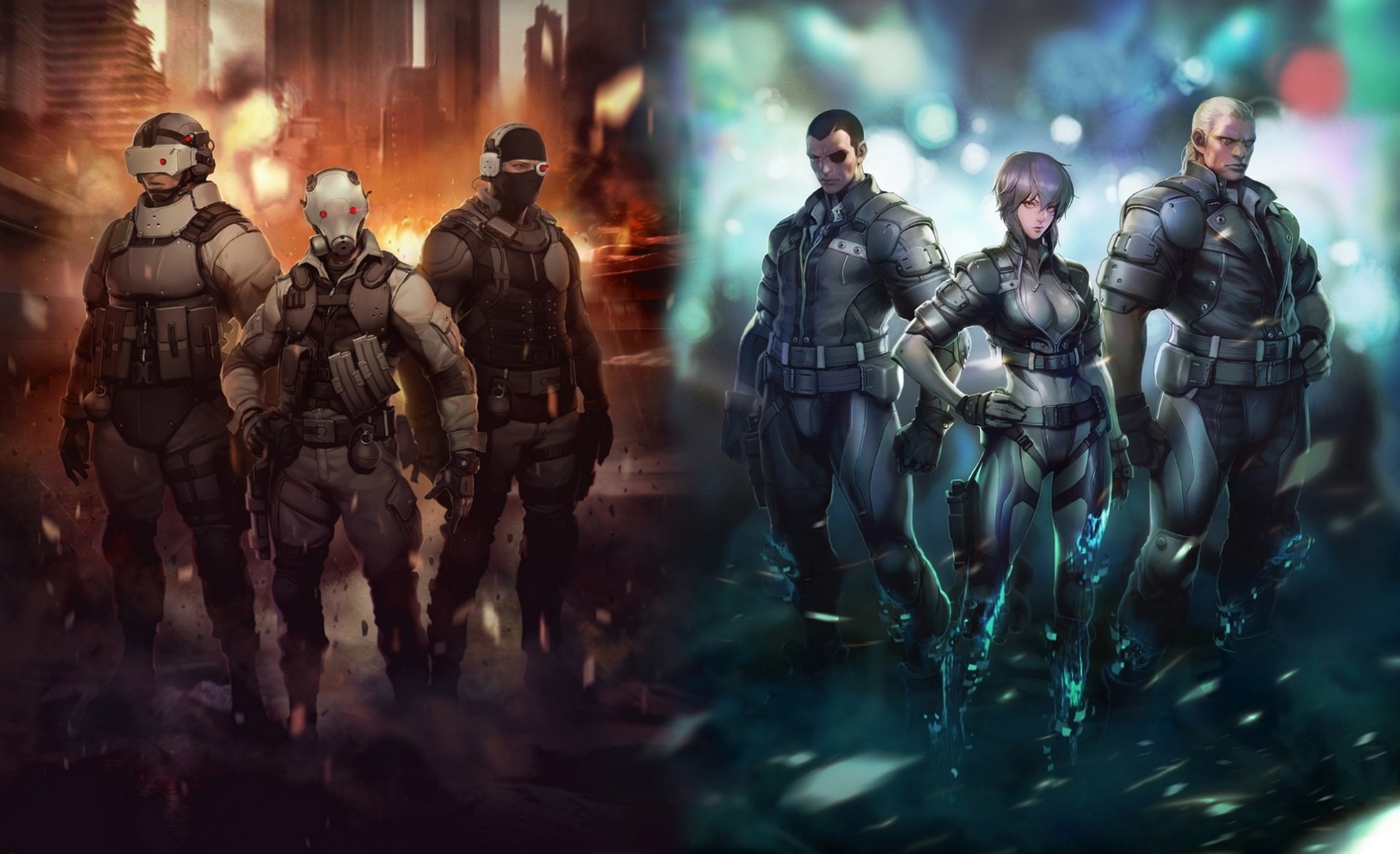 ghost in armor motoko bato saito batou