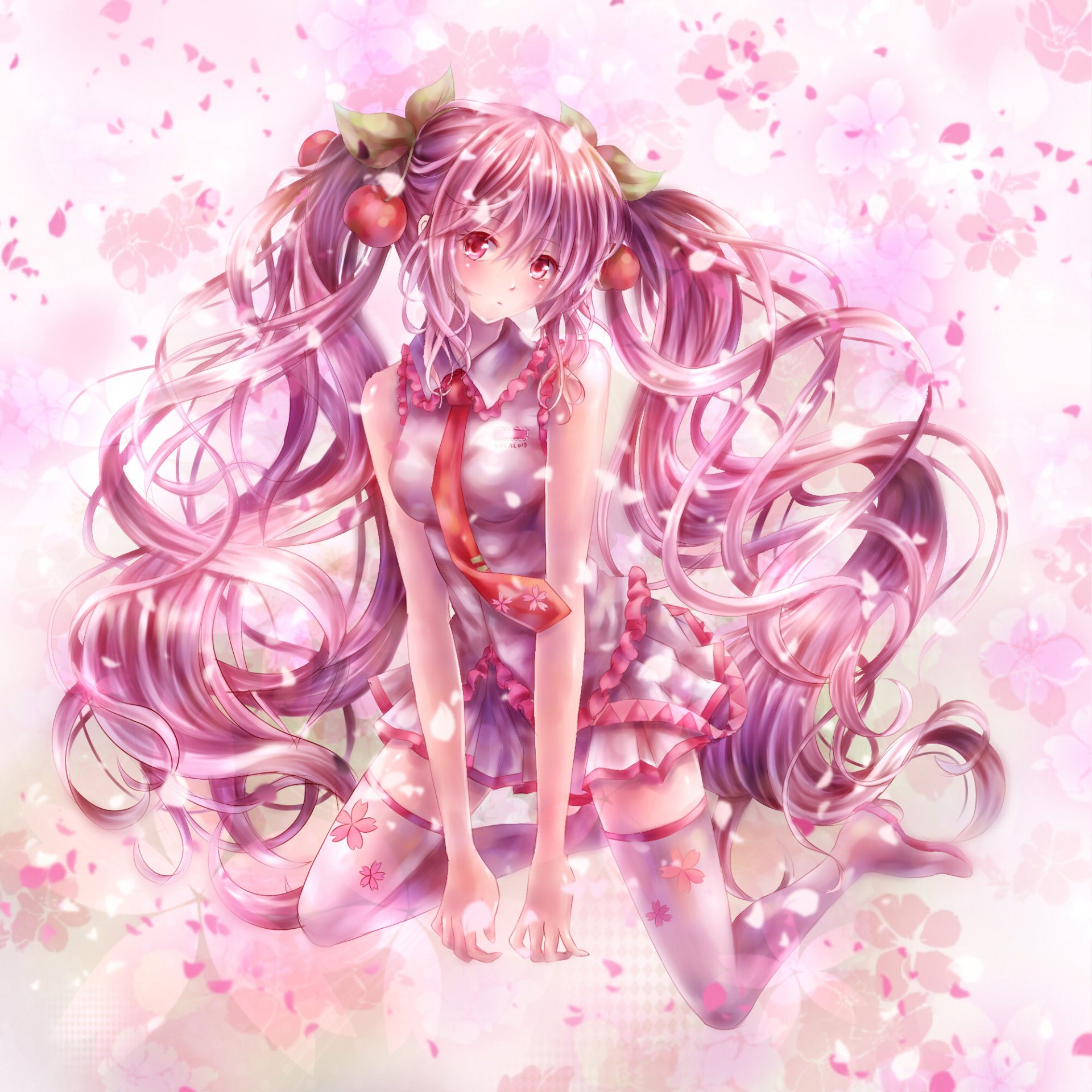 art tandolcedeco vocaloid sakura miku vocaloid fille sakura lepetsky cerise