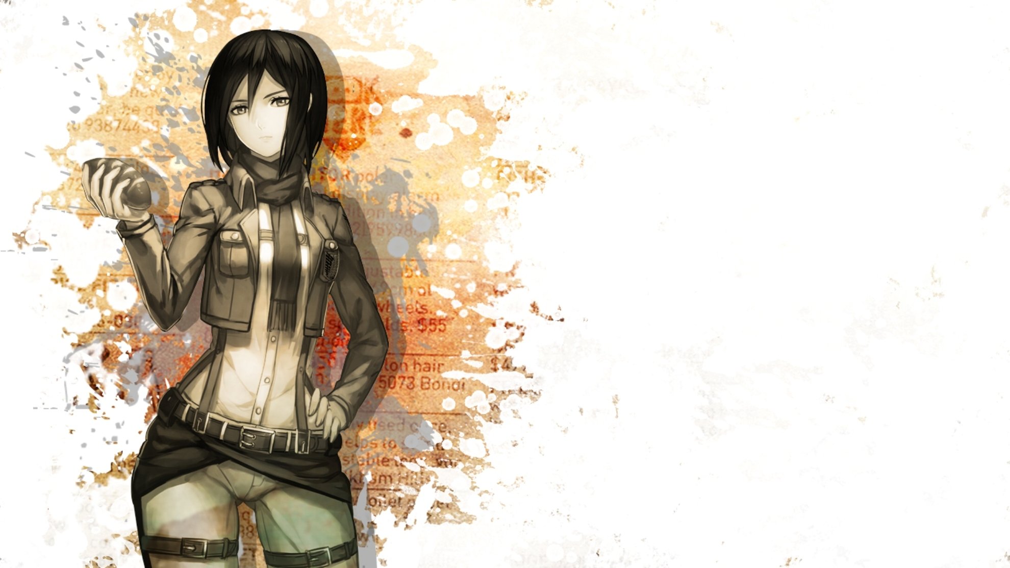 attack of the titans attack on titan girl mikasa mikasa