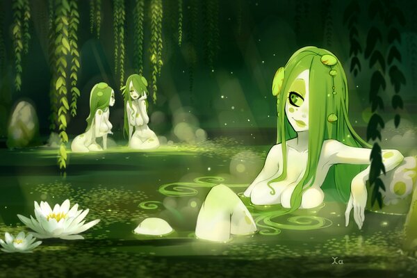 Even in the swamp , are girls as beautiful as Flowers ????