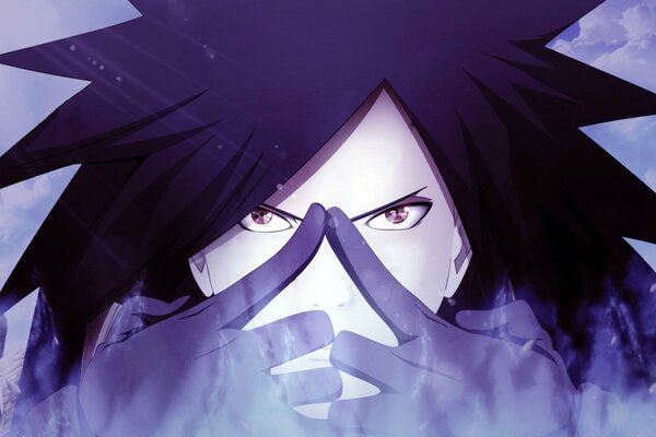 Anime. Charakter von Uchiha Madara