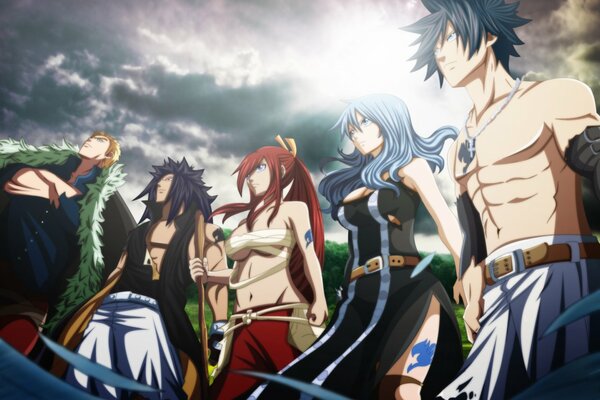 personnages de l anime Fairy tail 