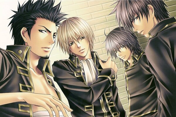 Gintama Yamazaki Hijikata hombres