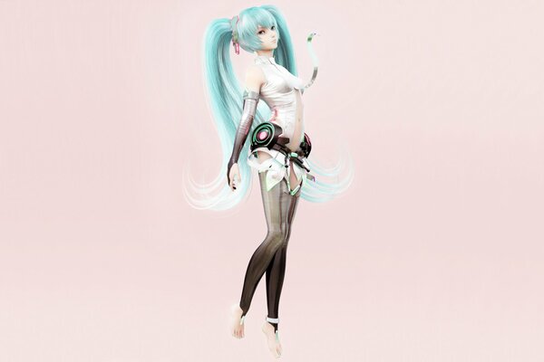 Fille hatsune Miku minimalisme