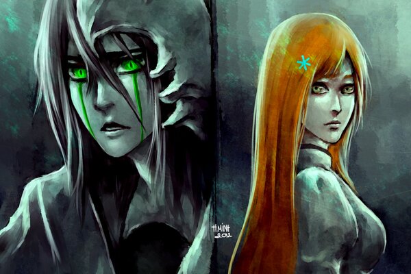 Dos chicas anime Bleach