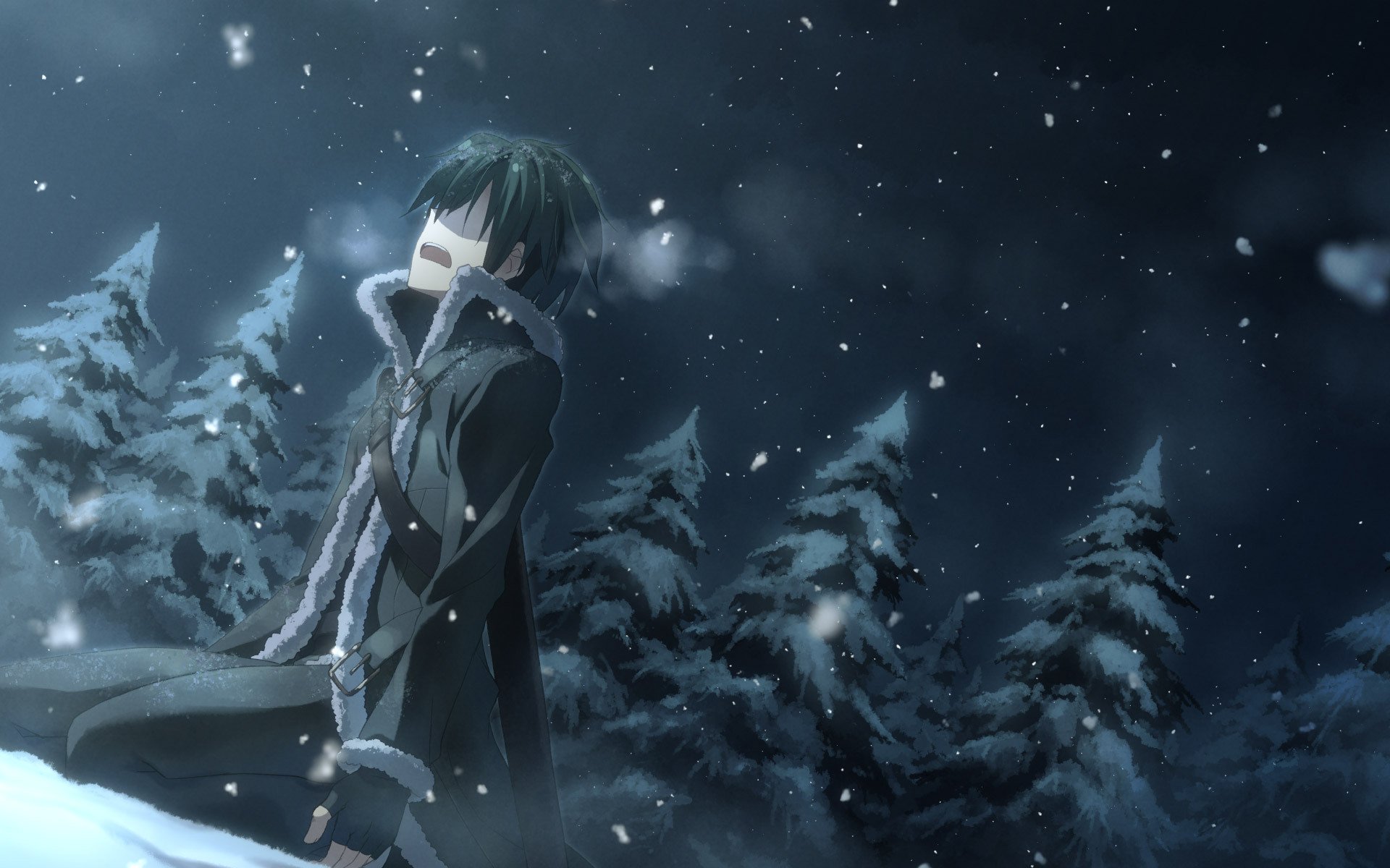 épée art en ligne sao kirito maîtres de l épée en ligne neige forêt larmes yuki tatsuya