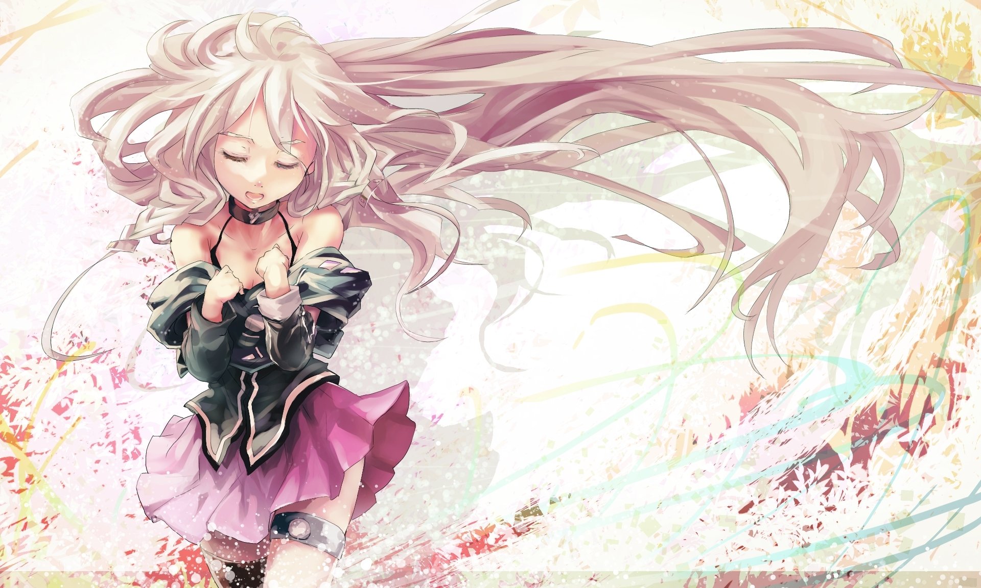 vocaloid ia ragazza assolo calze gonna