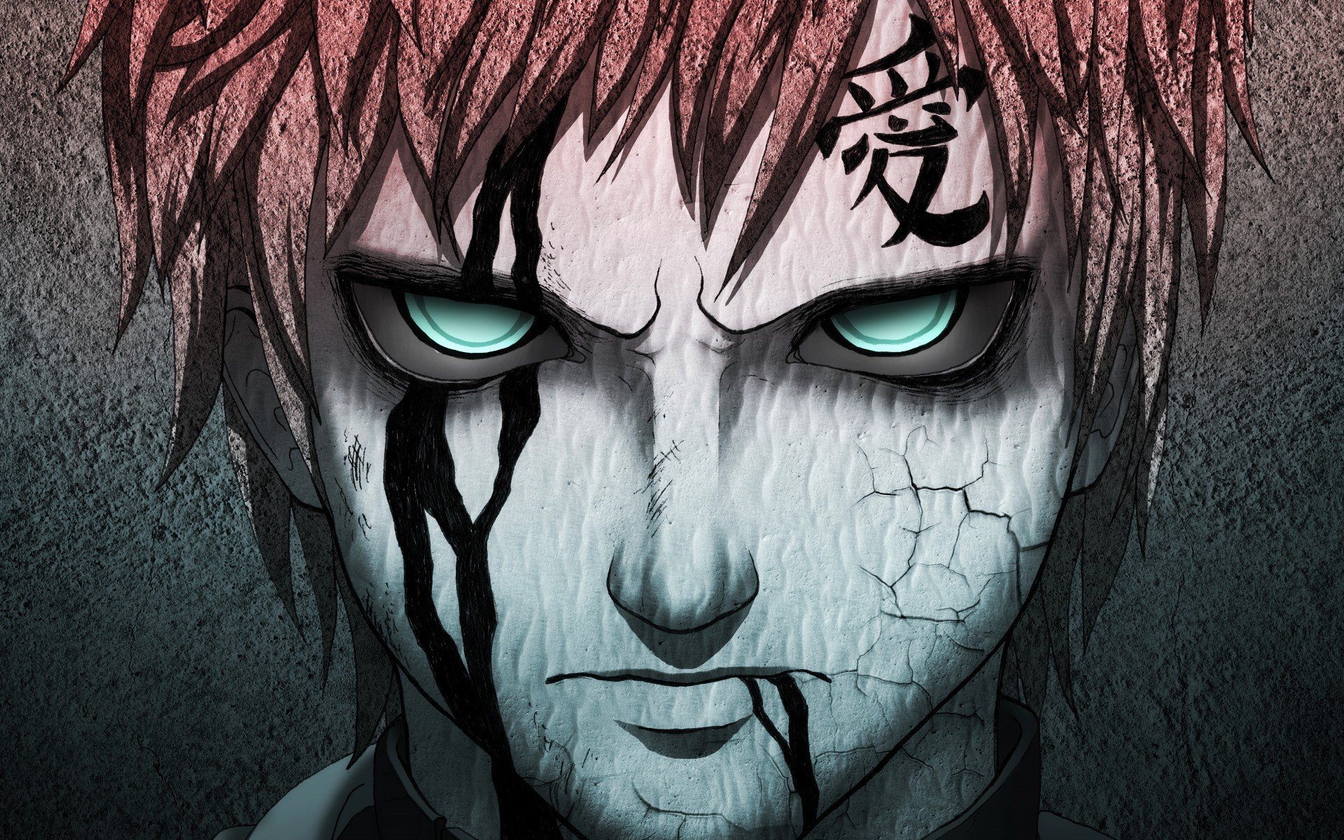 art linnyxito guy sabaku no gaara view anger blood prints naruto