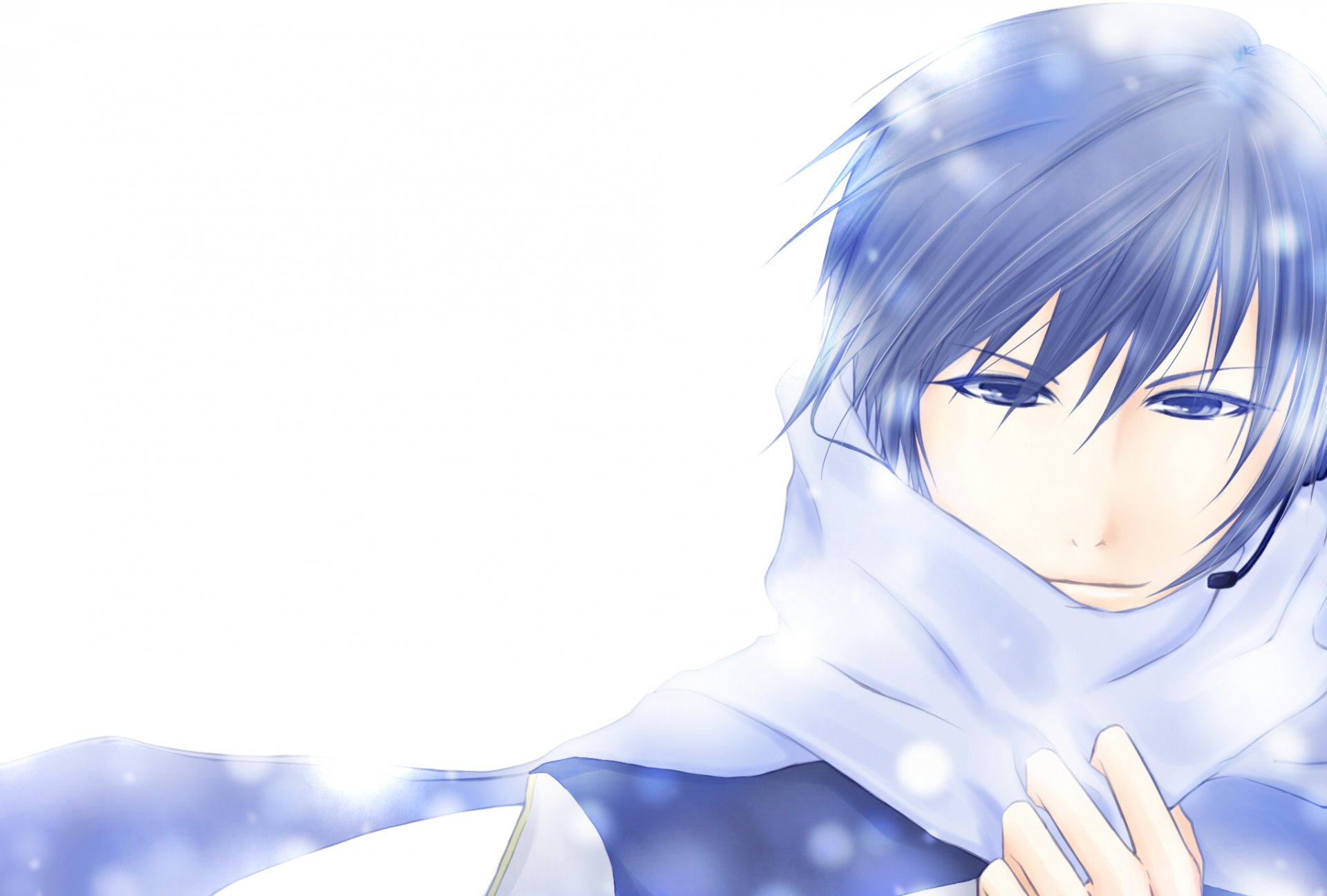 vocaloid kaito novio bufanda nieve