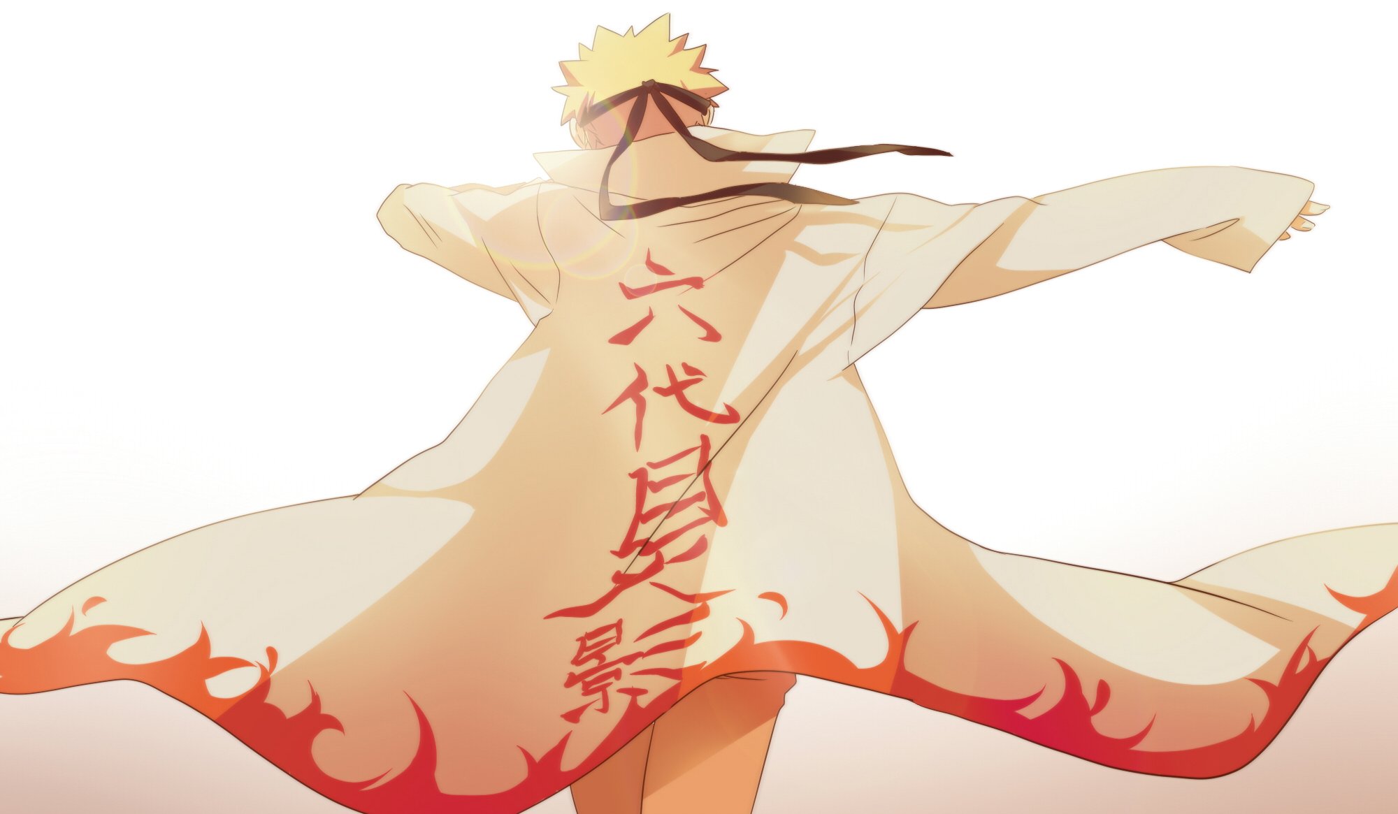 anime naruto uzumaki naruto lumière cape lettre garçon cheveux courts blond art