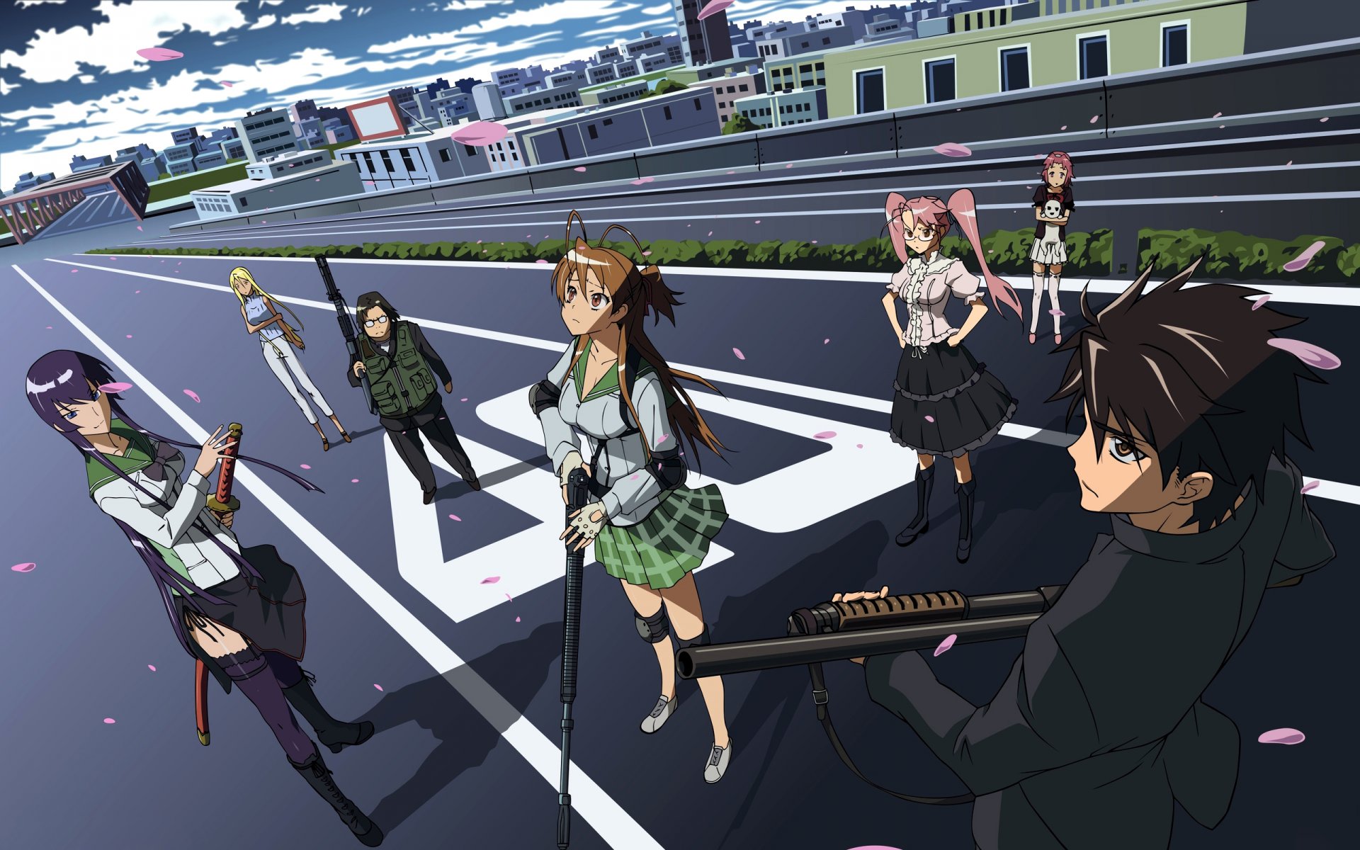 escuela de los muertos escuela de los muertos ray miyamoto ray miaymoto saeko busujima bushijima saeko saya takagi takagi saya takashi komuro shizuka marikawa shizuka marikava