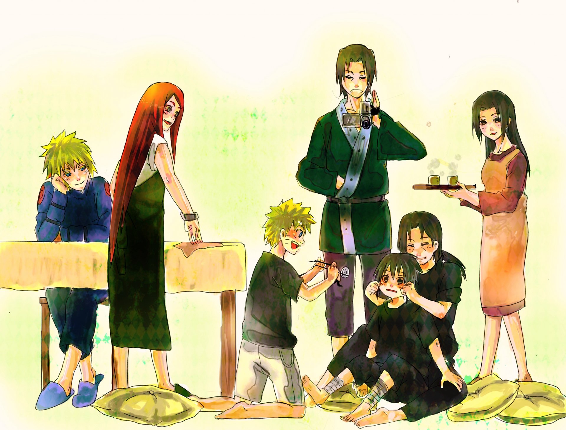 art naruto naruto uzumaki uchiha sasuke uchiha itachi namikaze minato uzumaki kushina uchiha mikoto uchiha fugaku anime family