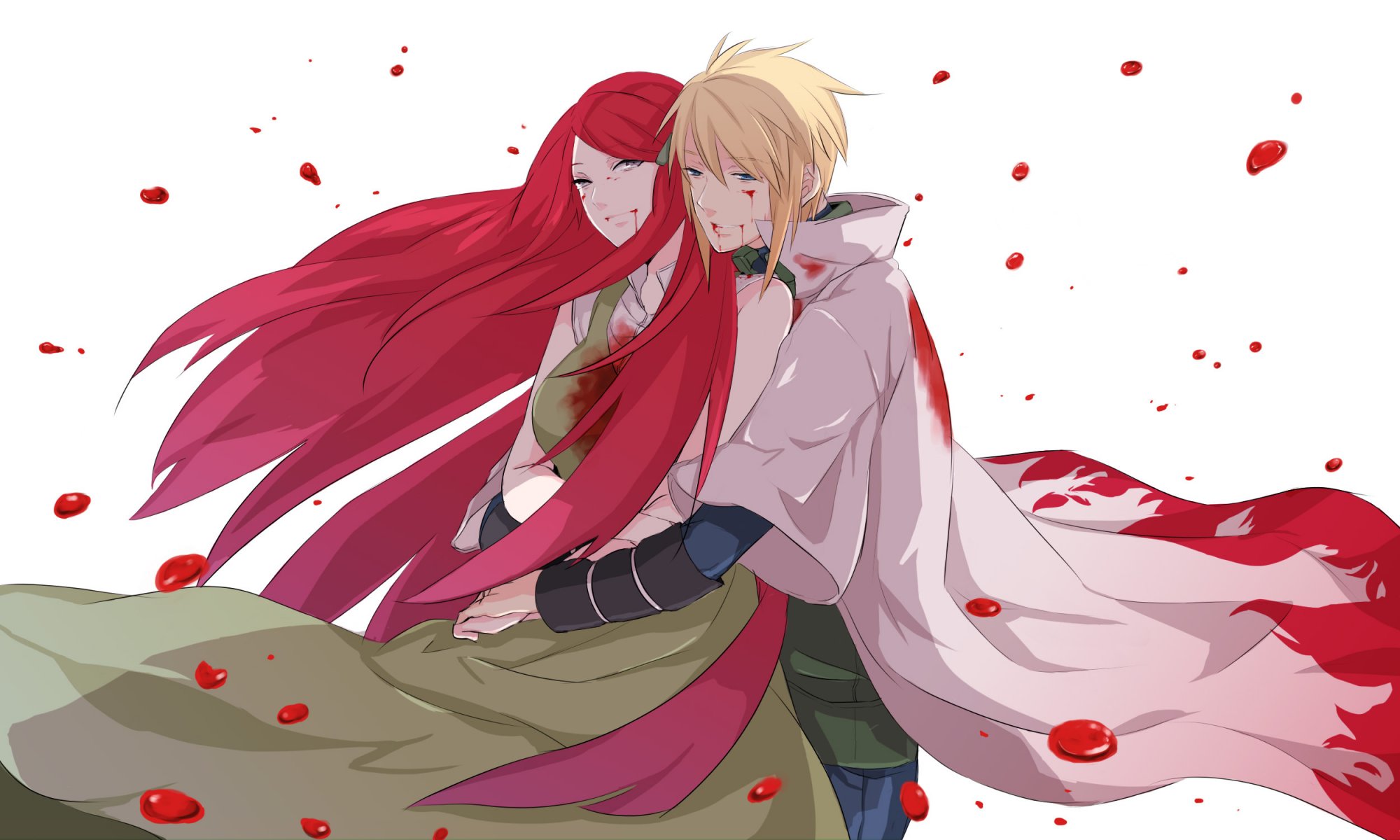 art anime naruto namikaze minato uzumaki kushina kushina yondaime hokage quatrième hokage minato namikaze