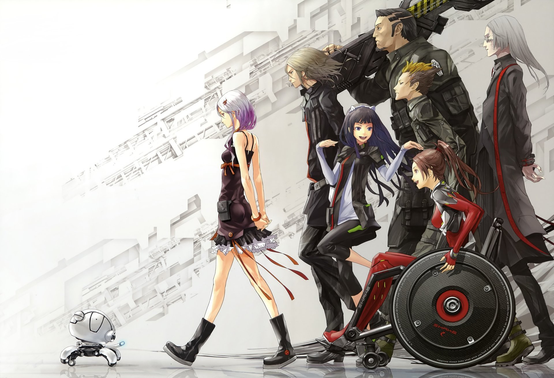 crown fault anime guilty crown yuzuriha inori tsutsugami gai ouma shu shinomiya ayase