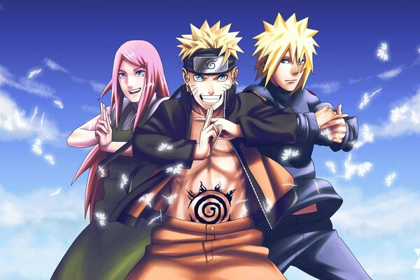 Tres hermosos personajes de Naruto