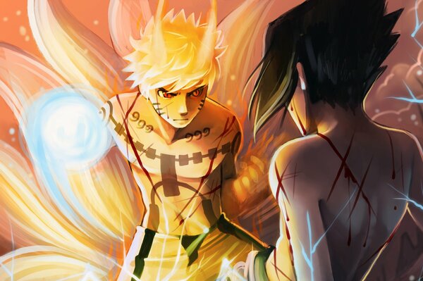 Naruto Uchiha ist aggressiv und sehnt sich nach Blut
